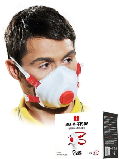 Apsauginė puskaukė MAS-M-FFP3DV W
