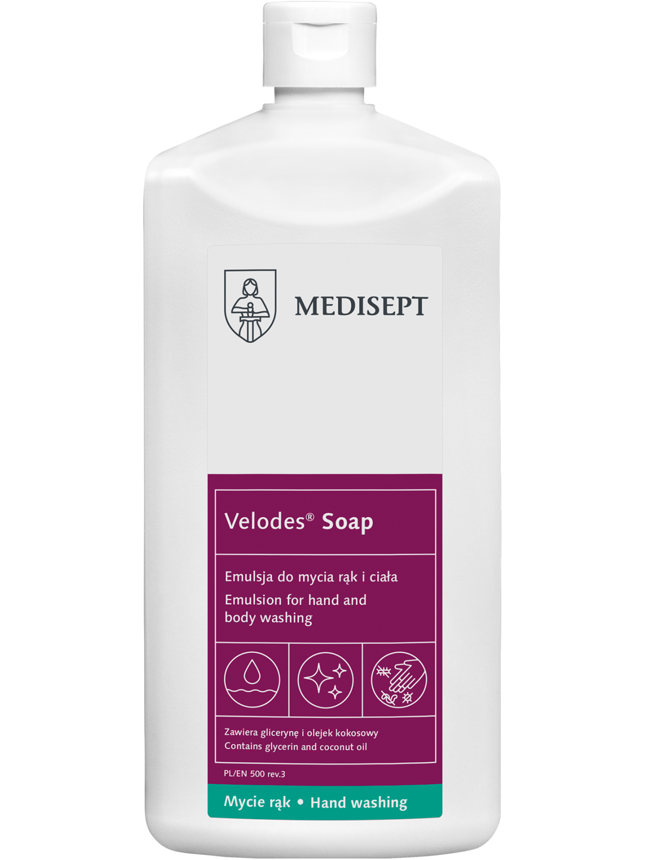 Plovimo emulsija MED-VELOSOAP_05 Plovimo emulsija MED-VELOSOAP_05