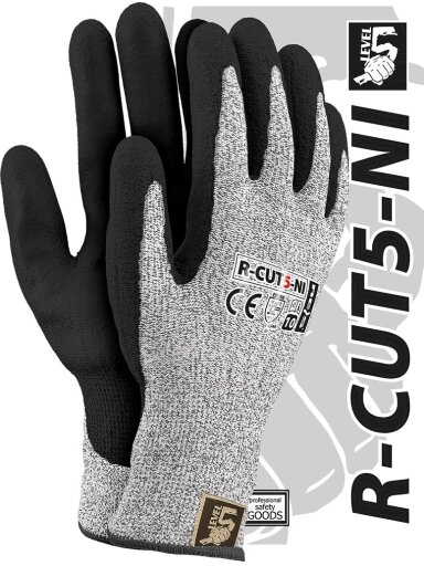 Pirštinės R-CUT5-NI BWB