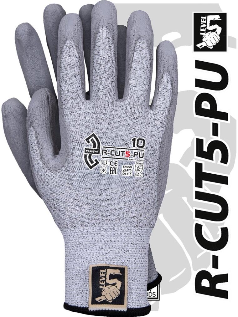 Pirštinės R-CUT5-PU BWS Pirštinės R-CUT5-PU BWS