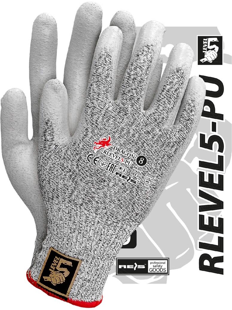 Pirštinės RLEVEL5-PU BWS