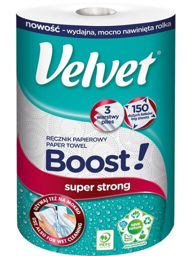 Popieriniai rankšluosčiai VELVET-REC-BOOST