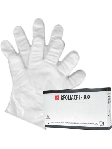 Vienkartinės pirštinės RFOLIACPE-BOX T